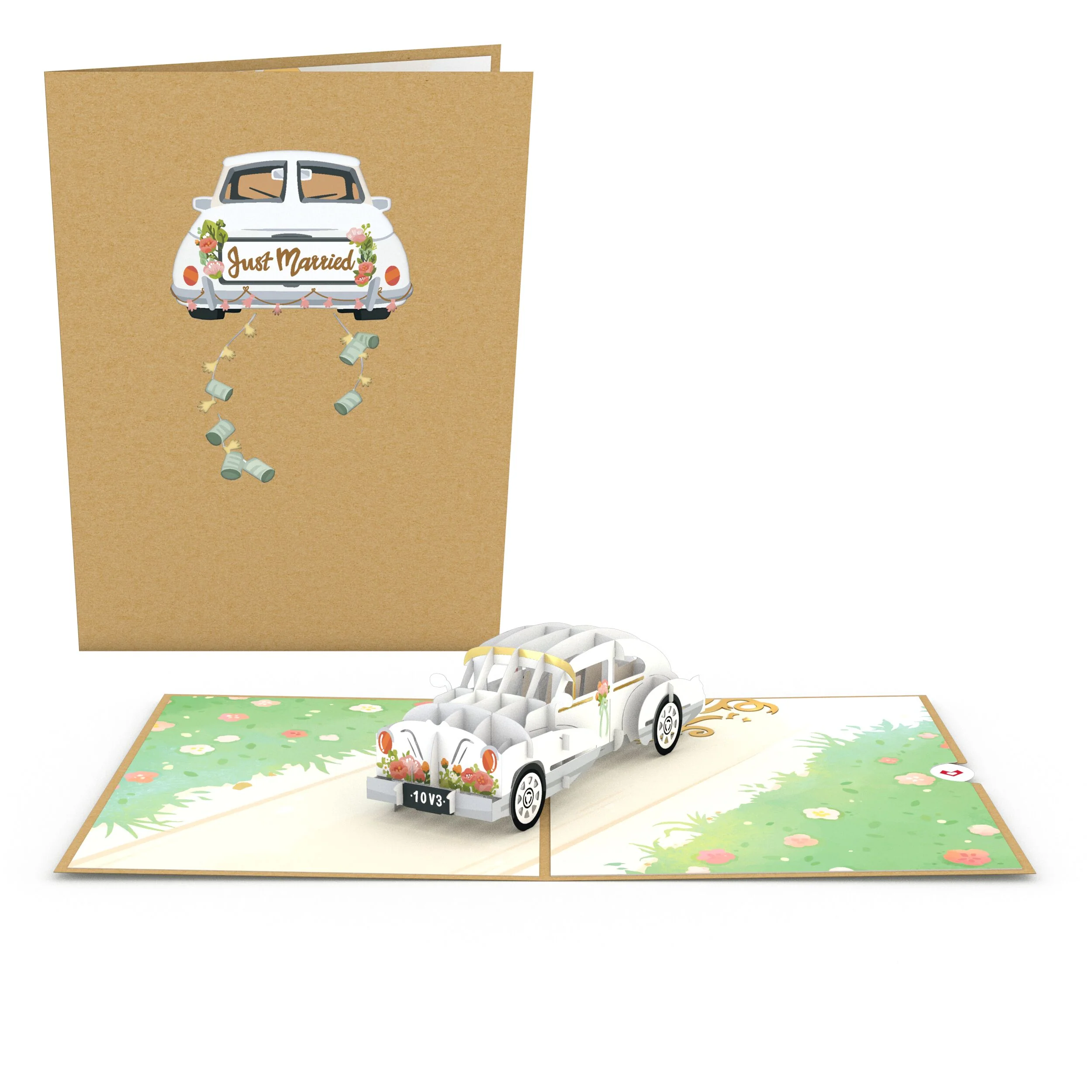 Lovepop Wedding Car Pop-Up Card