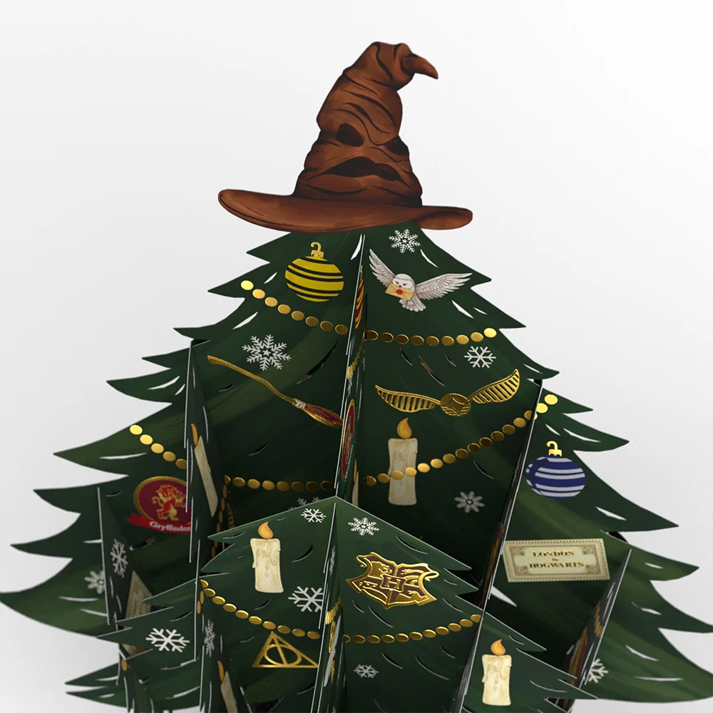 Lovepop Harry Potter Christmas Tree Pop-Up Bouquet Candle - Image 2