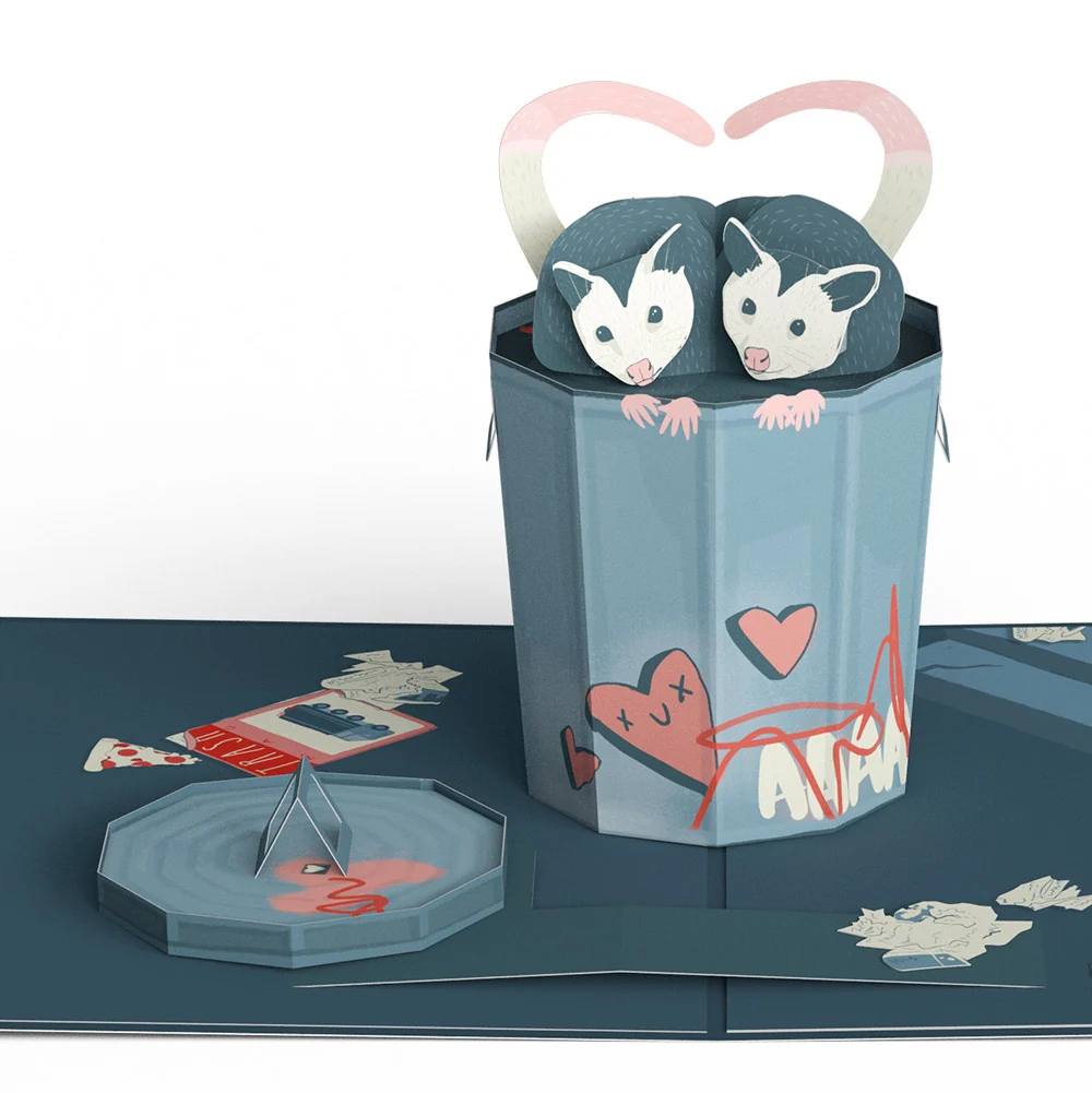 Lovepop Life Without You Is Trash Possums Father's Day Pop-Up Card and Sentiment Set for Son - Image 3