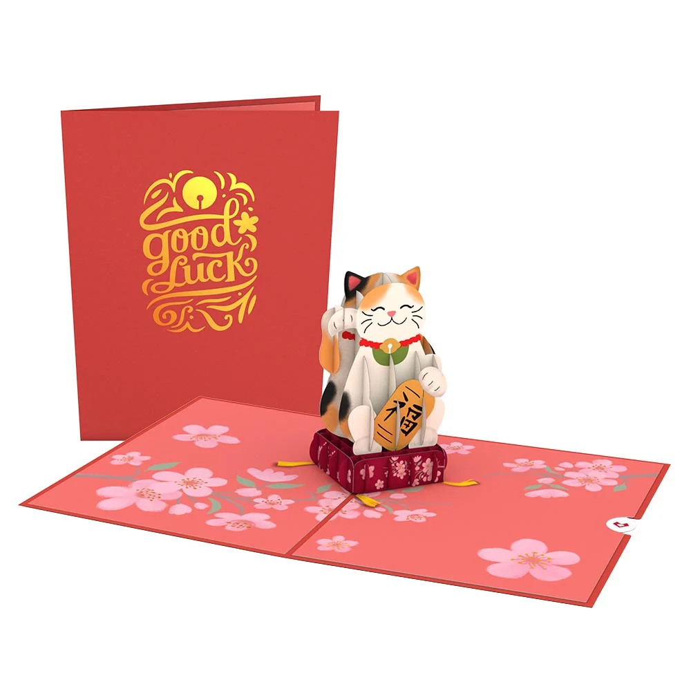 Lovepop Lucky Cat Pop-Up Card