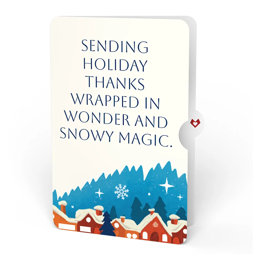 Lovepop Night Sky Santa Sleigh Thank You Pop-Up Card and Snowy Magic Sentiment Set - Image 4