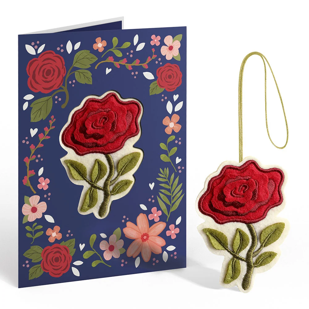 Lovepop Everlasting Rose HeartFelt Charm Card & Suncatcher Bouquet Bundle - Image 2