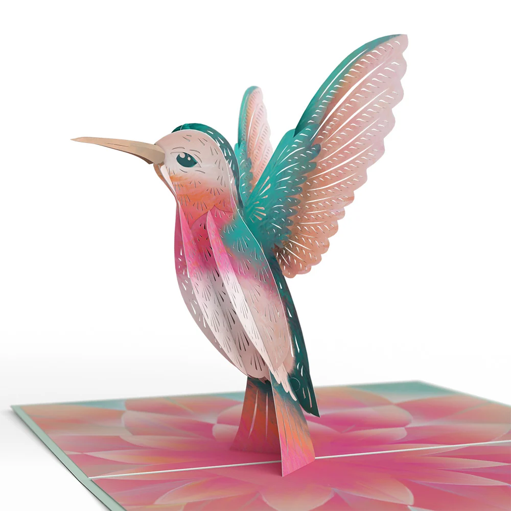 Lovepop Lovely Hummingbird Birthday Pop-Up Card and Sentiment Set for Daughter - Image 3