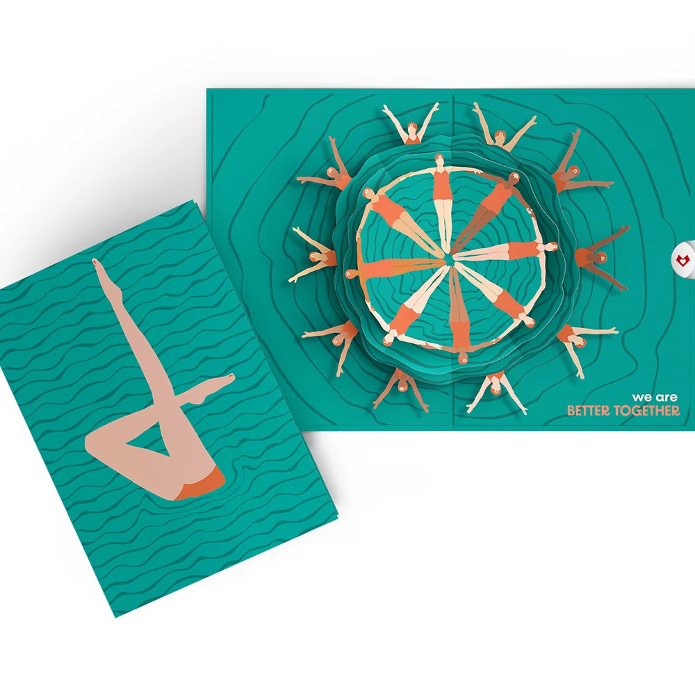 Lovepop Better Together Artistic Swimmers Pop-Up Card