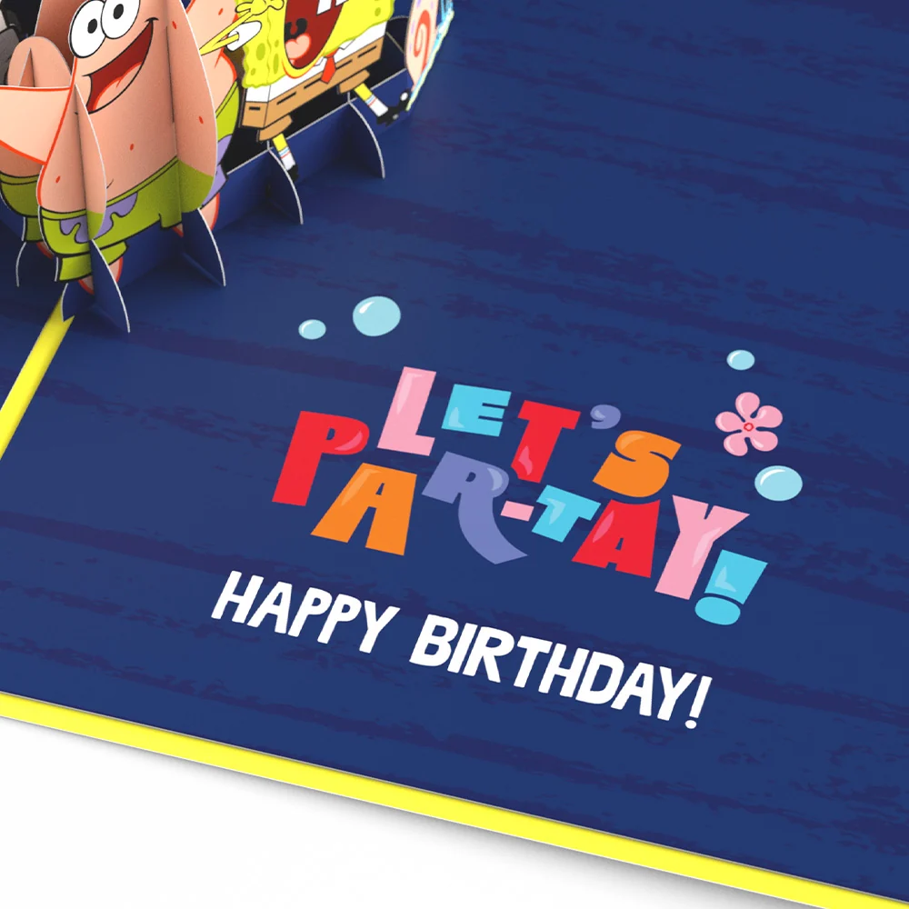 Lovepop SpongeBob SquarePants Let’s Par-Tay Birthday Pop-Up Card - Image 3