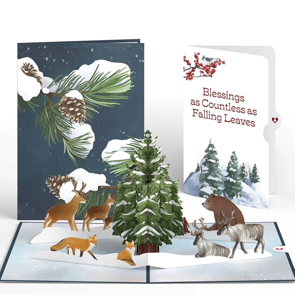 Lovepop Winter's Eve Vigil Pop-Up Card and Countless Blessings Sentiment Set