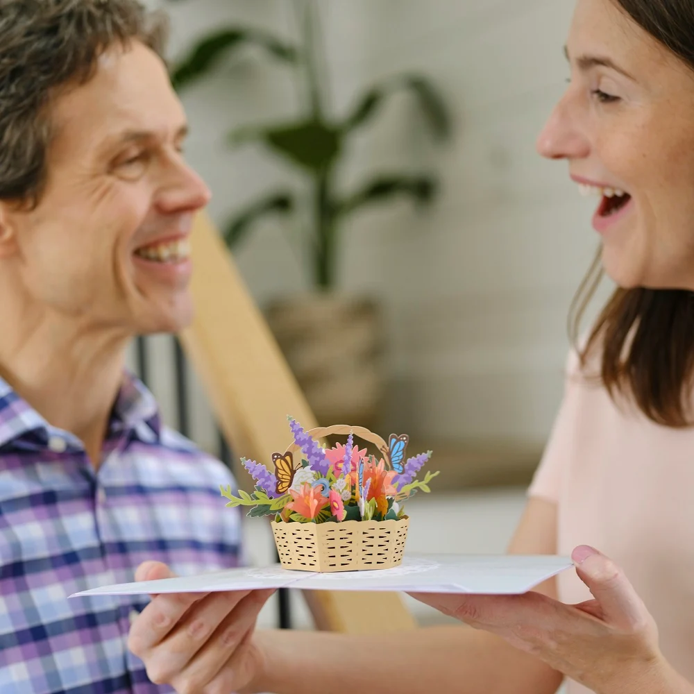 Lovepop Mother's Day Flowers Pop-Up Card Basket - Image 5