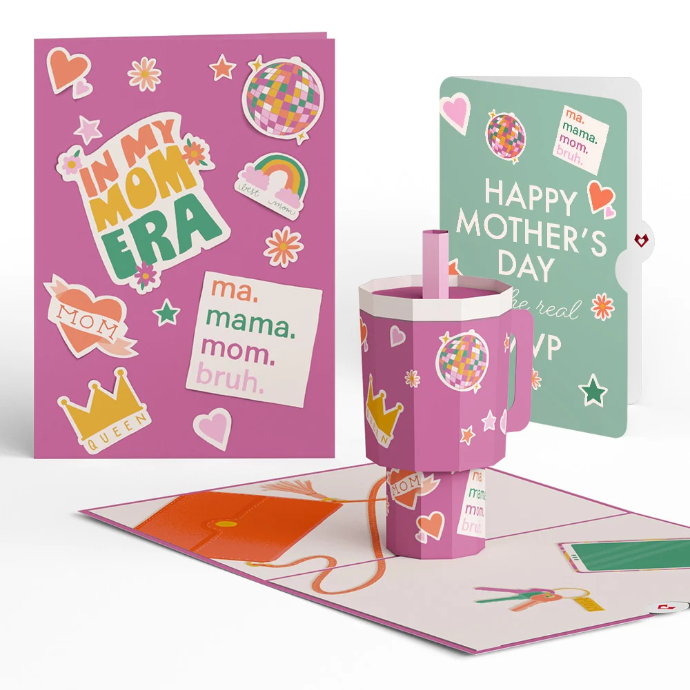 Lovepop Mom Era Tumbler Mother's Day Pop-Up Card and The real MVP Sentiment Set