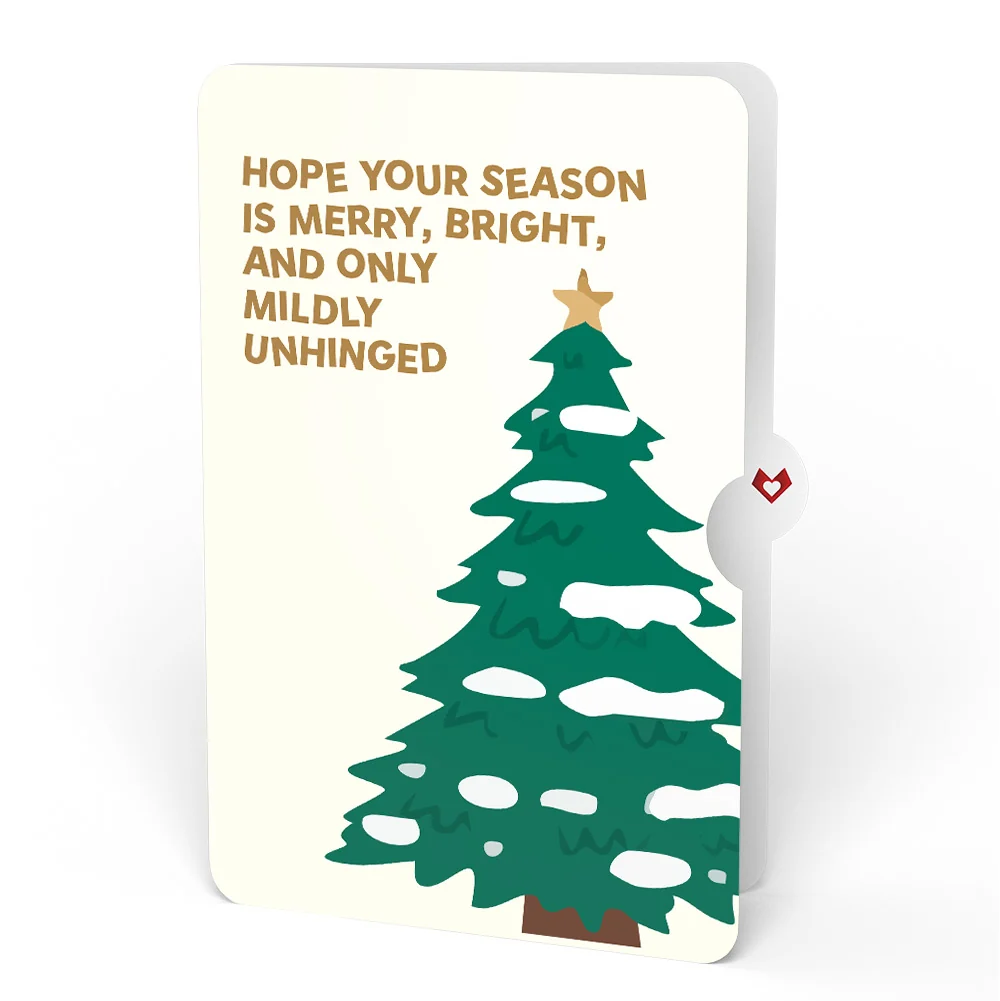Lovepop Winter Chickadees Pop-Up Card and Blessing Christmas Tree Sentiment Set - Image 4