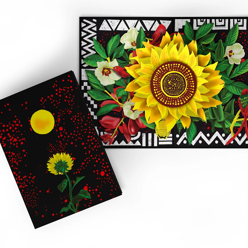 Lovepop The Gift of Hope Sunflower Pop-Up Card Pan