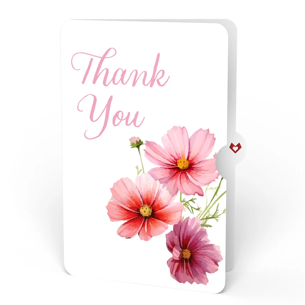 Lovepop Born to Bloom: October Birth Month Flowers Thank You Pop-Up Card and Sentiment Set Cream - Image 4