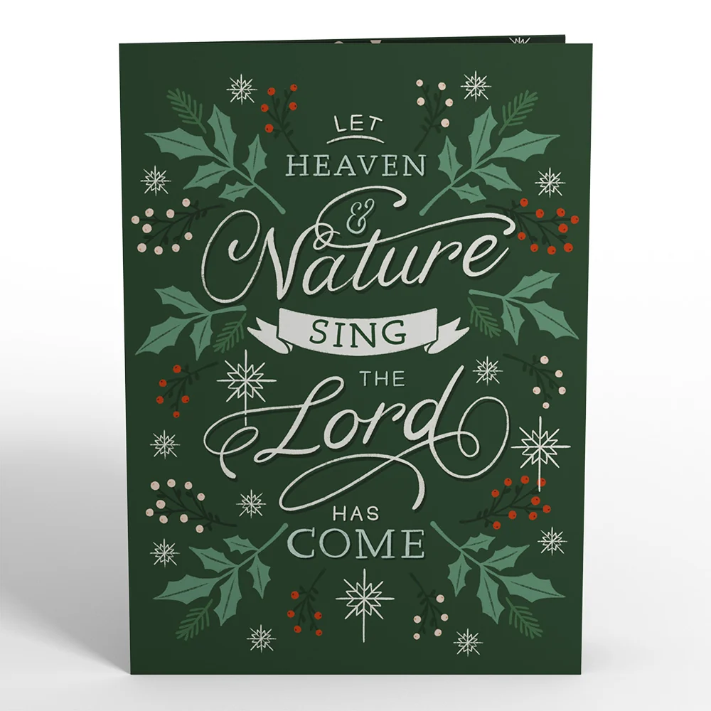 Lovepop Let Heaven & Nature Sing Christmas Music and Lights Pop-Up Card - Image 5