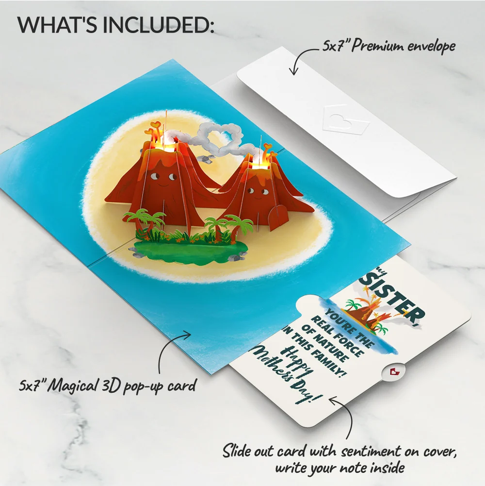 Lovepop I Lava You Mother's Day Light-Up Pop-Up Card and Sentiment Set for Sister - Image 2