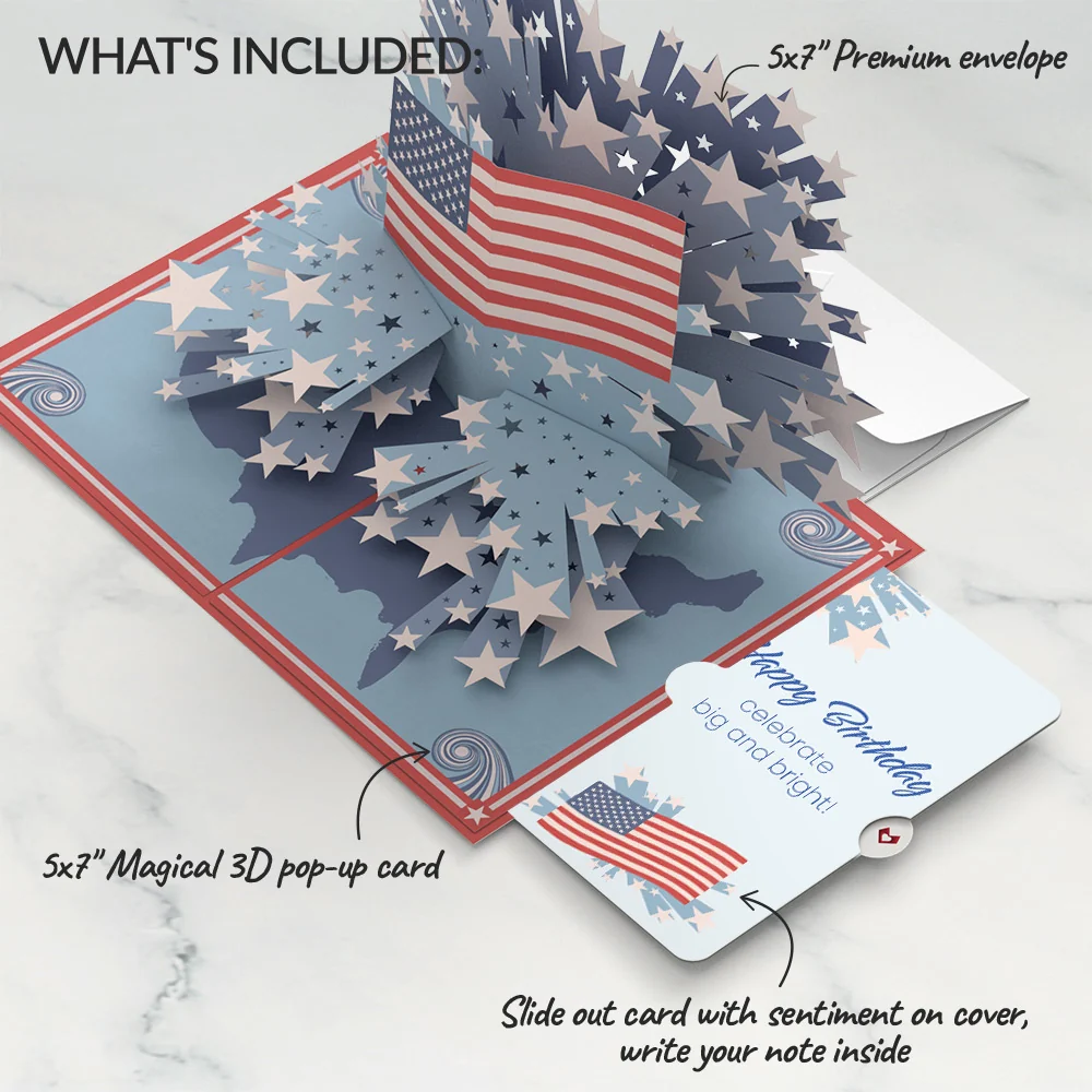 Lovepop From Sea to Shining Sea Birthday Pop-Up Card and Sentiment Set - Image 2