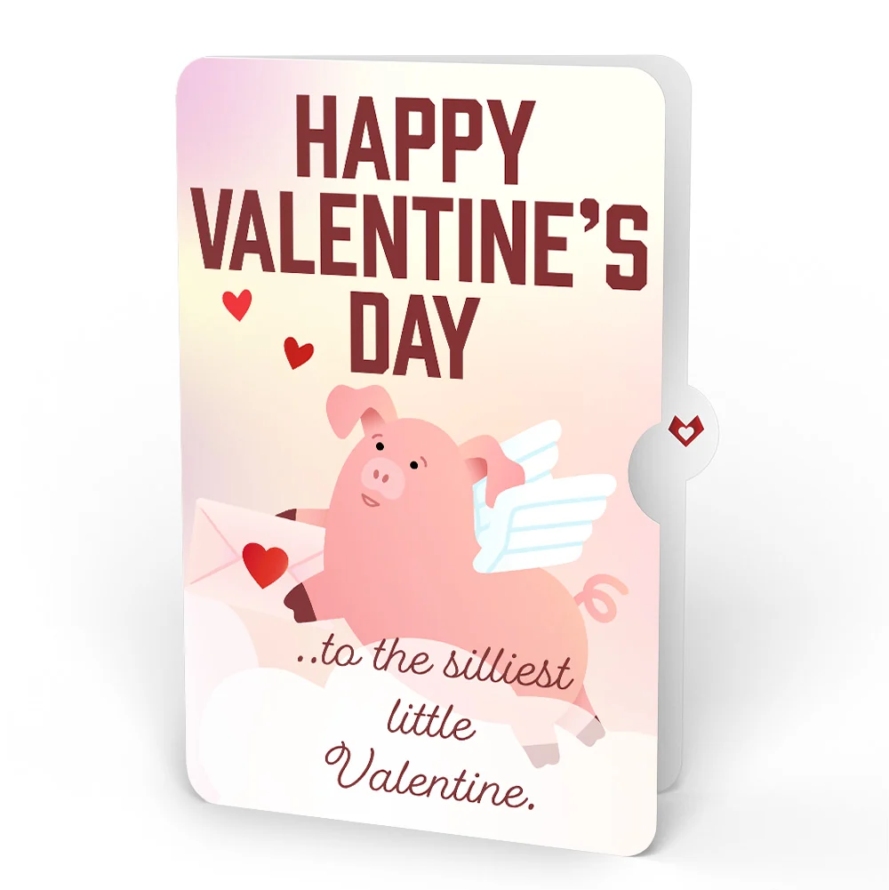 Lovepop Hogs and Kisses Valentine Music and Light Pop-Up Card and Sentiment Set for Kid - Image 4