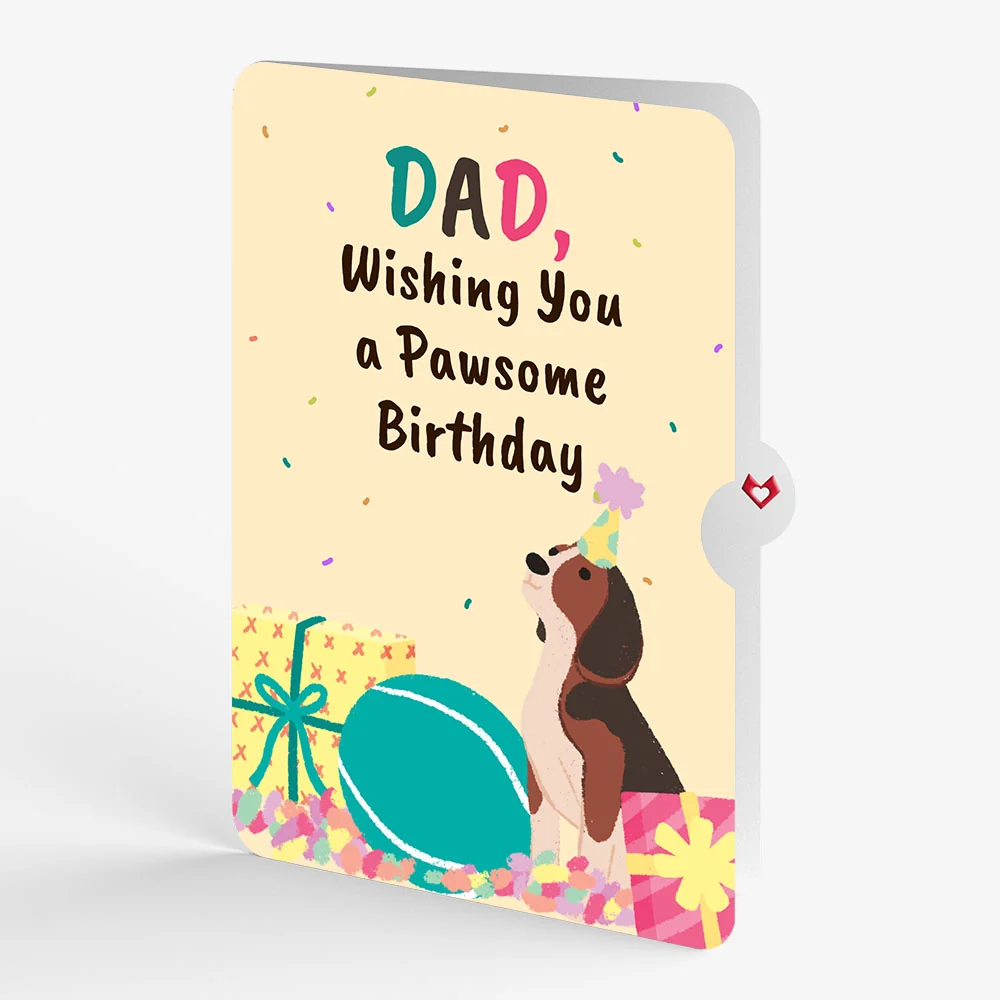 Lovepop Birthday Pawty Pups Music and Lights Pop-Up Card and Sentiment Set for Dad - Image 4