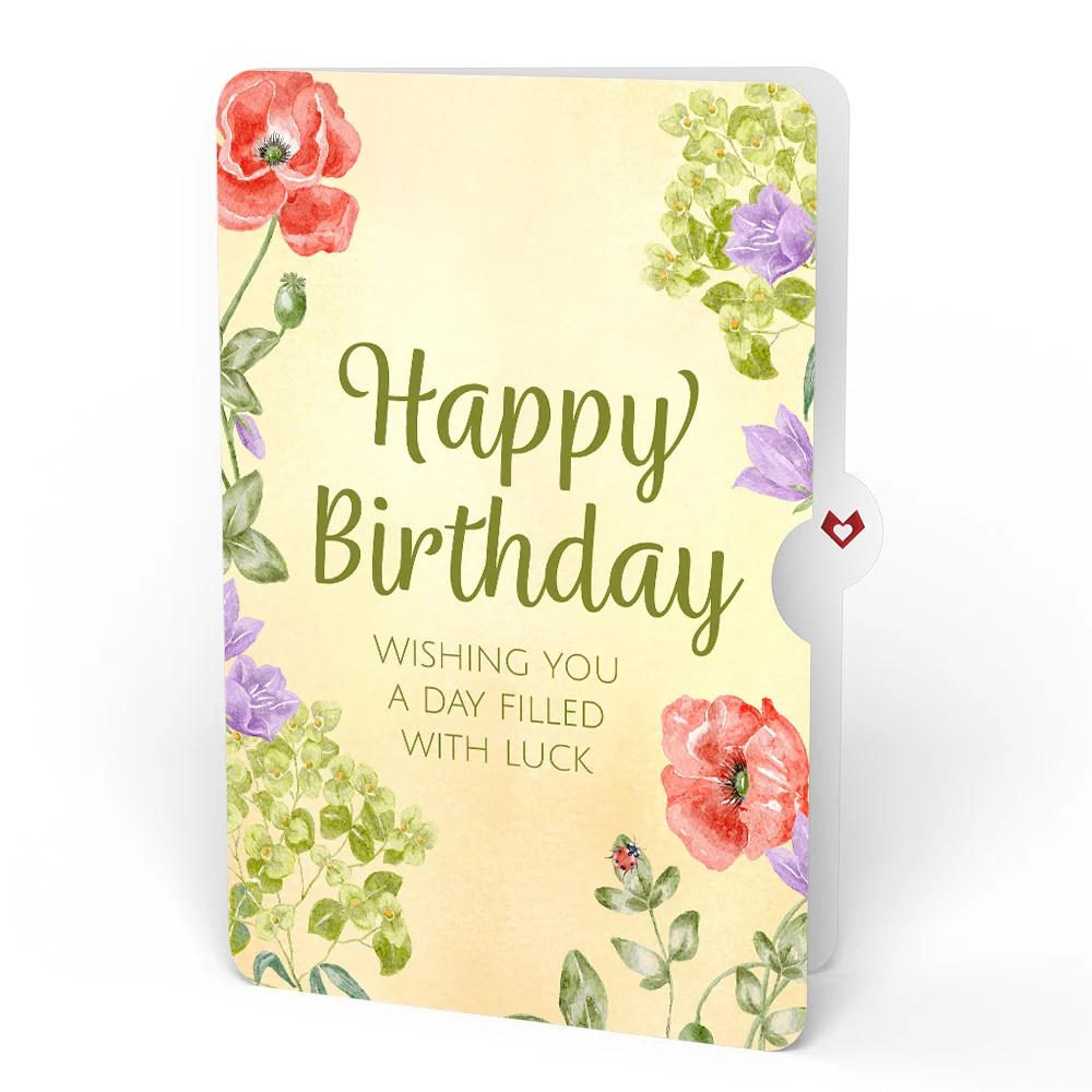 Lovepop Lovely Ladybug Birthday Glitter Bouquet and Sentiment Set Vase - Image 4