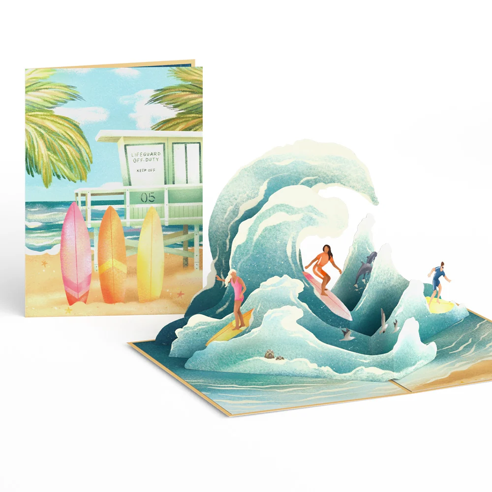 Lovepop Surf’s Up Pop-Up Card