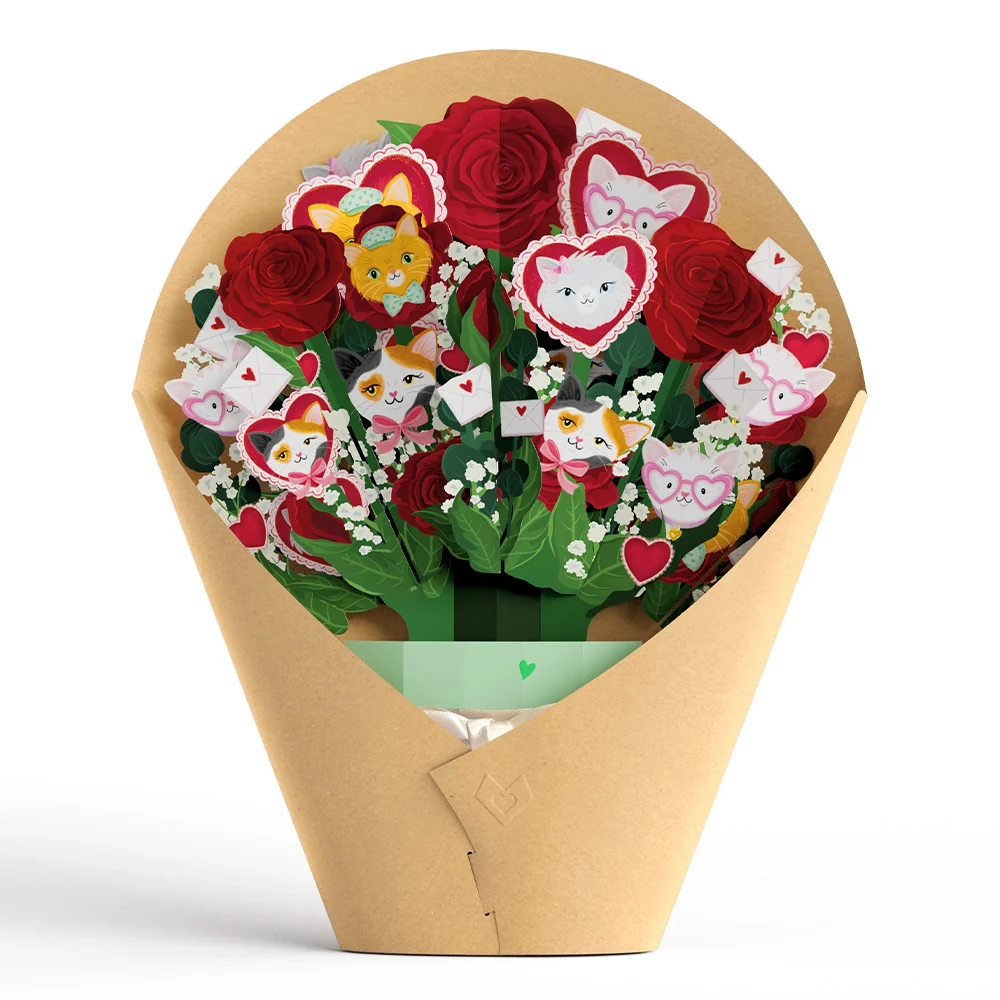 Lovepop You Make My Heart Purr Cat Bouquet - Image 4