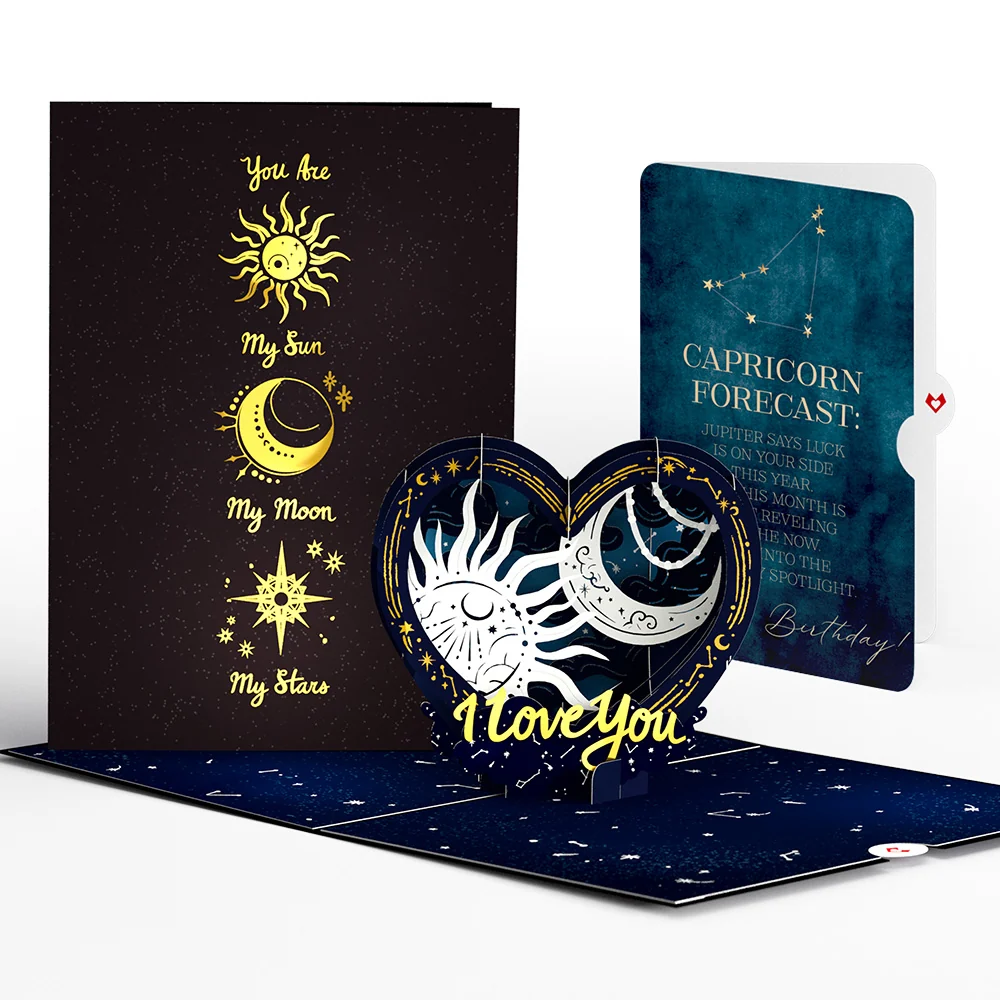 Lovepop Celestial Love Pop-Up Card and Capricorn Zodiac Sentiment Set