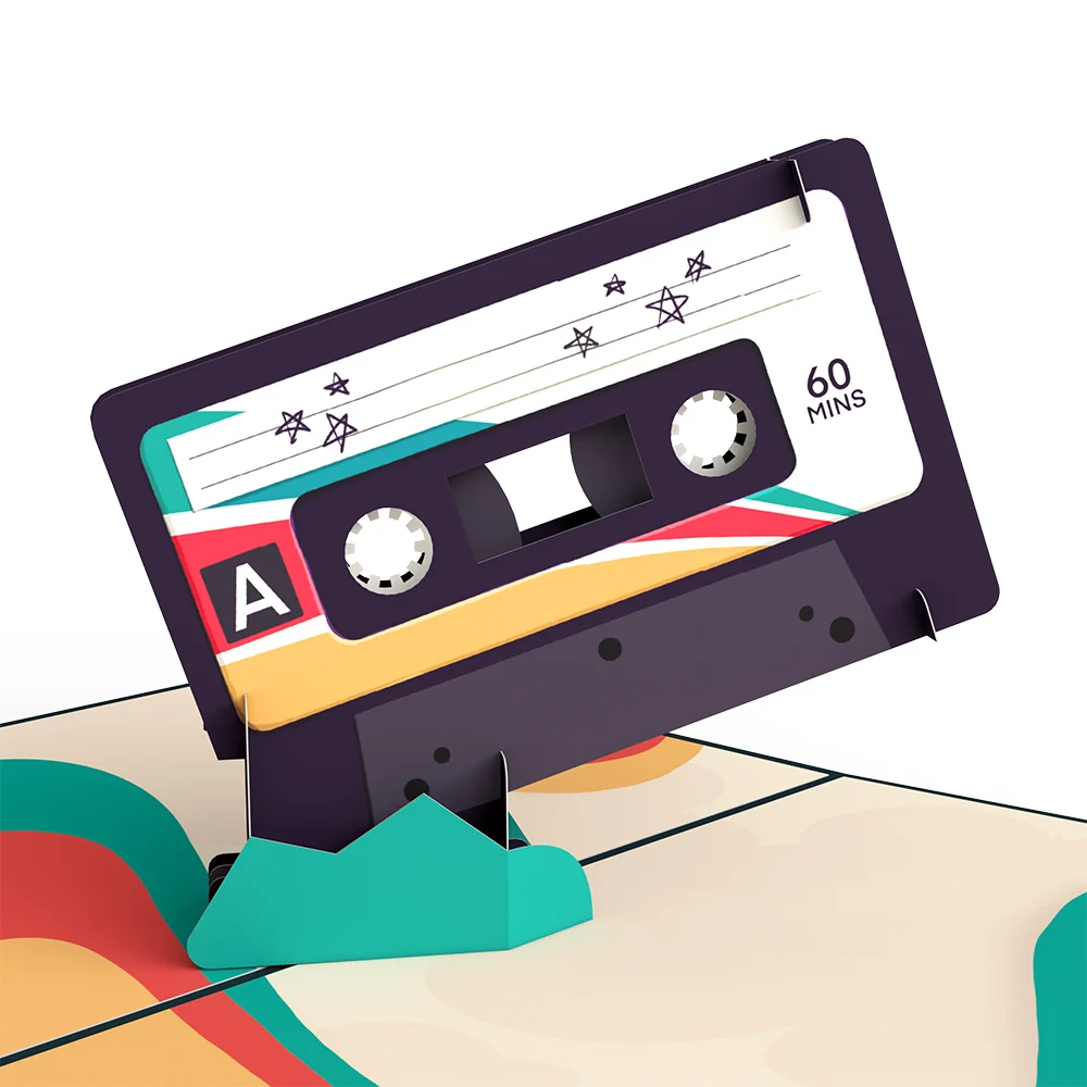 Lovepop Retro Mixtape Pop-Up Card - Image 2