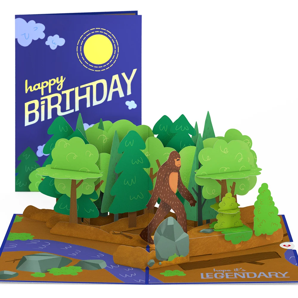 Lovepop Bigfoot Legendary Birthday Pop-Up Card