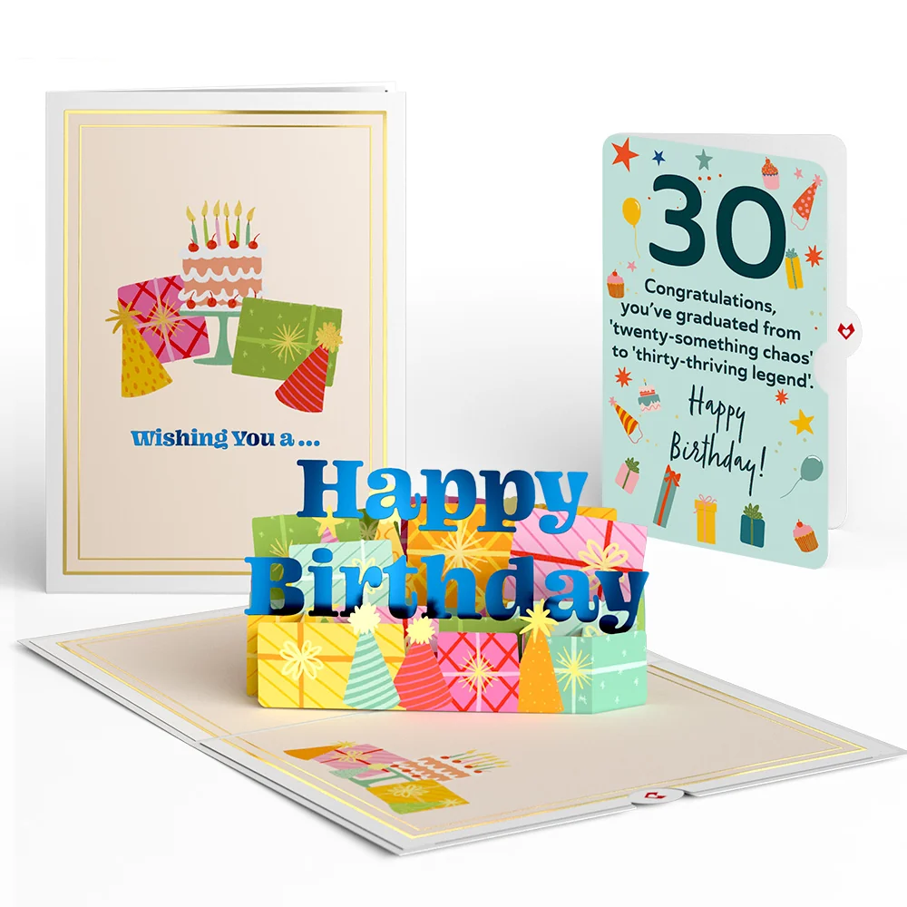 Lovepop Wishing You a Happy 30th Birthday Pop-Up Card and Sentiment Set