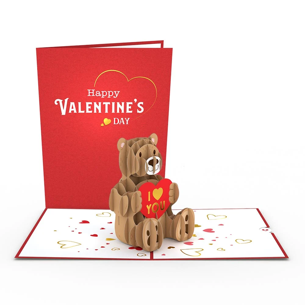 Lovepop Valentine’s Day Love Bear Pop-Up Card