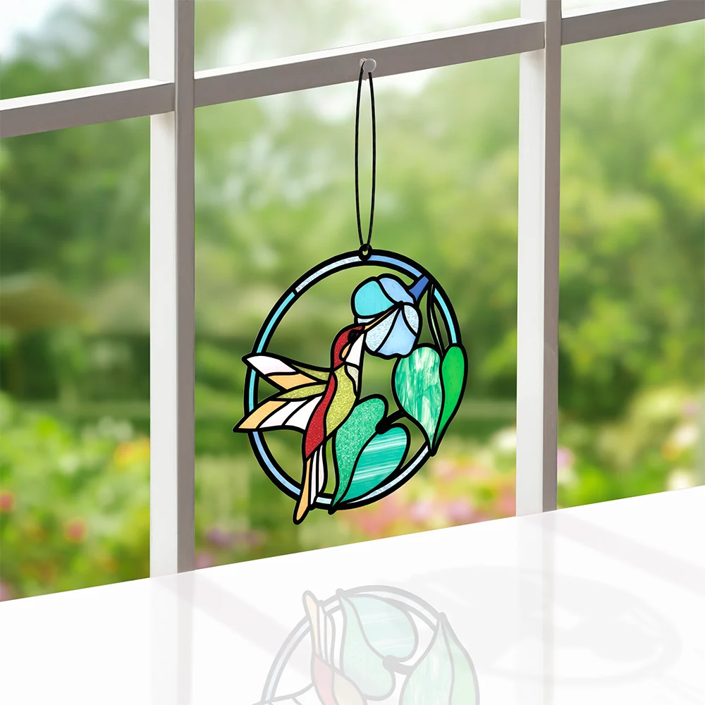 Lovepop Smile to Your Heart Hummingbird Suncatcher Card