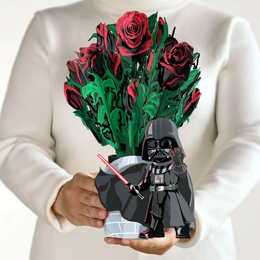 Lovepop Star Wars Darth Vader Birthday Pop-Up Card & Flower Buds Bouquet Bundle - Image 2