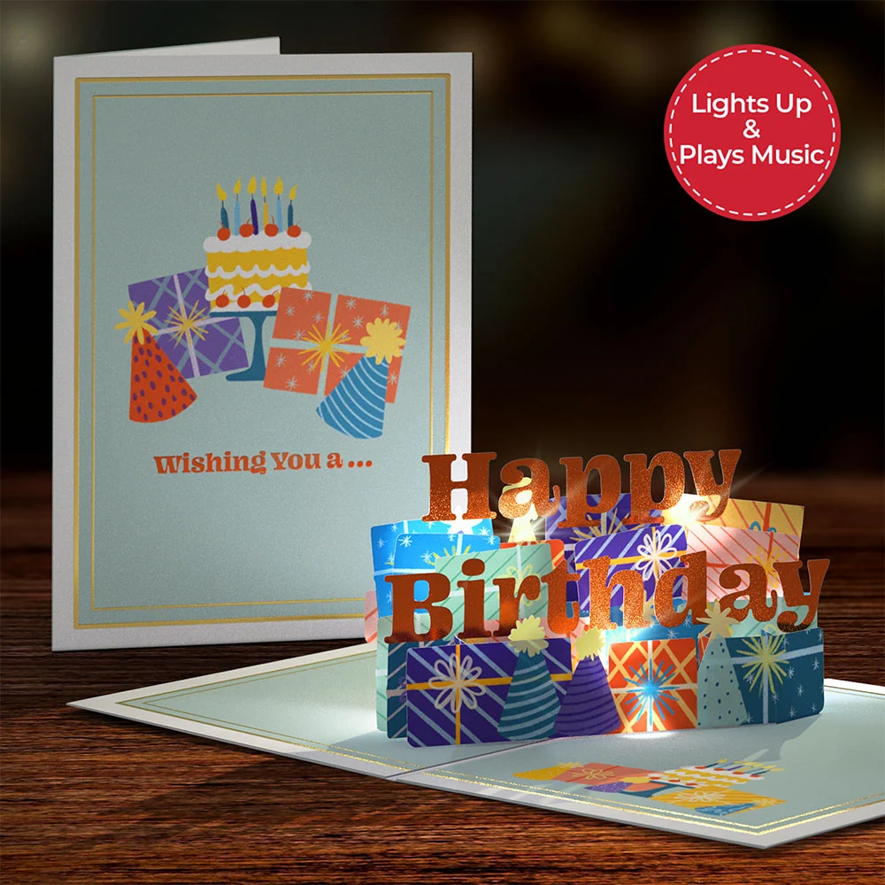Lovepop Wishing You a Happy Birthday Music and Lights Pop-Up Card