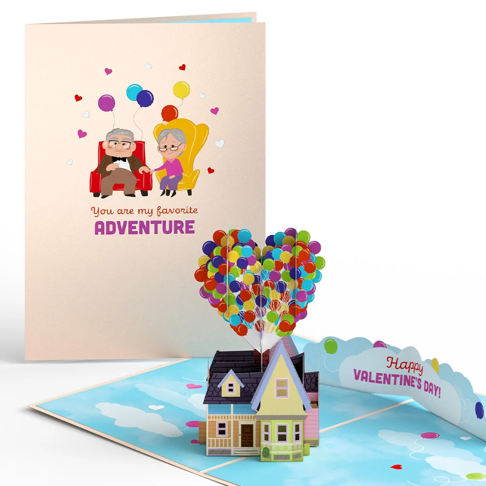 Lovepop Disney and Pixar Up My Greatest Adventure Valentine Pop-Up Card