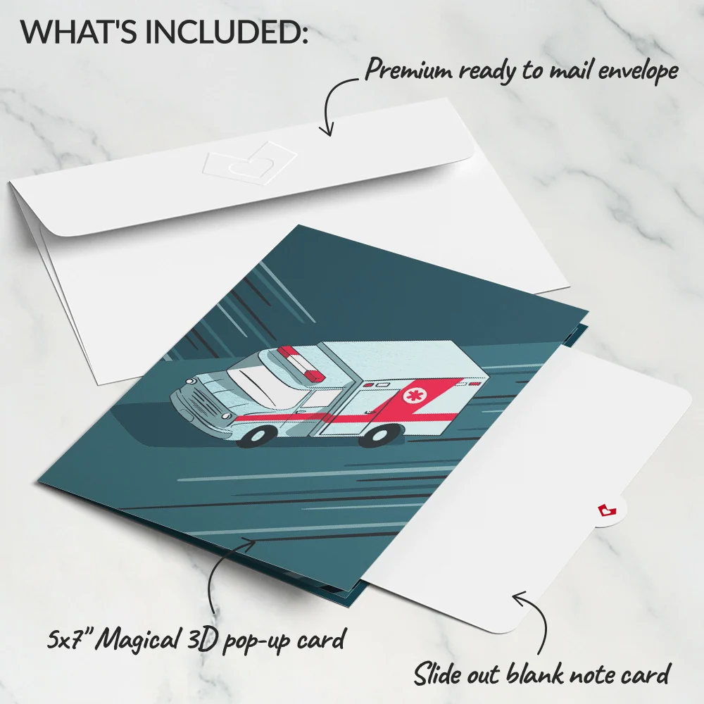 Lovepop Ambulance Pop-Up Card - Image 5