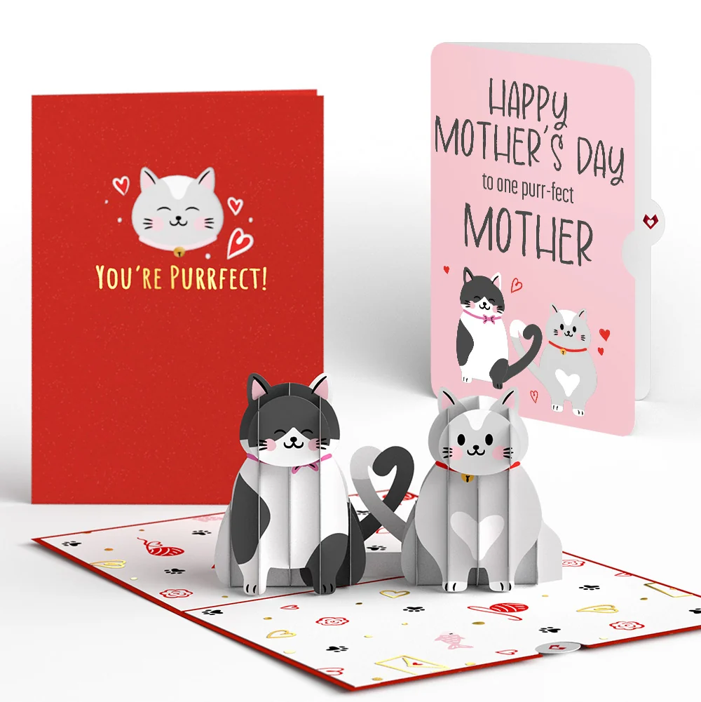 Lovepop Love Cats Mother’s Day Pop-Up Card and Sentiment Set for Mom