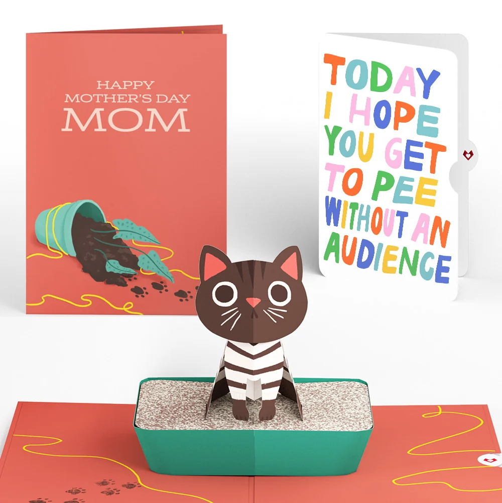 Lovepop Thanks for Putting Up with My Crap Mother's Day Pop-Up Card and Parenthood Humor Sentiment Set