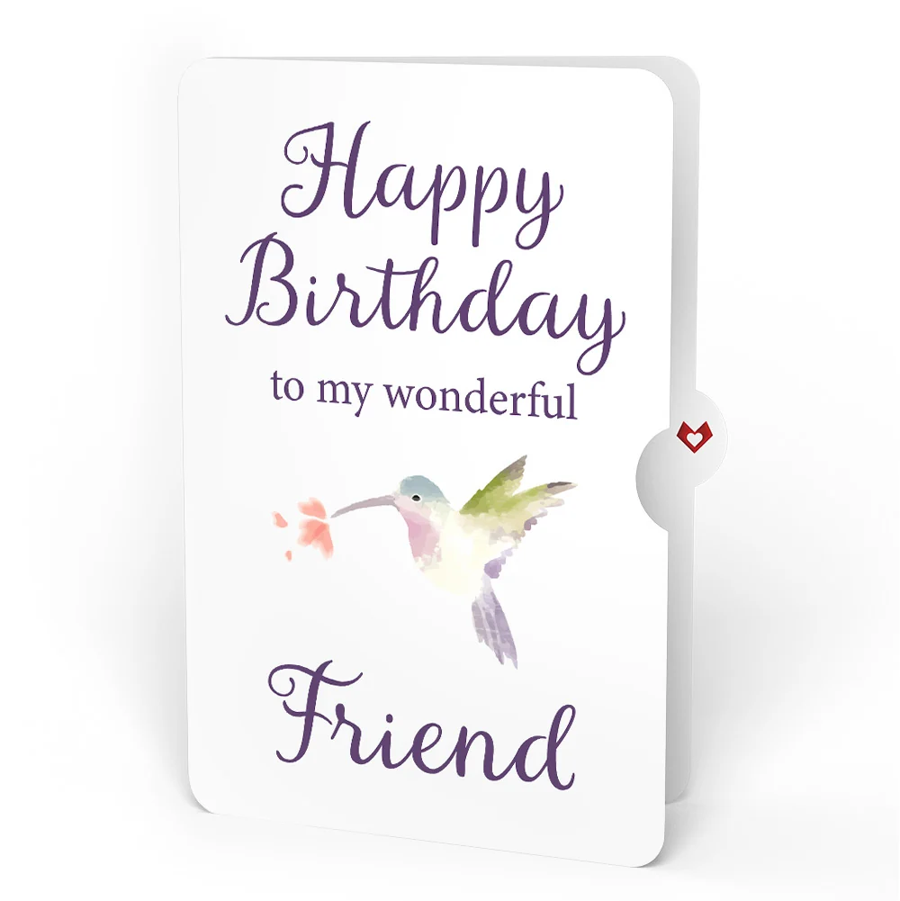Lovepop Lovely Hummingbird Birthday Pop-Up Card and Sentiment Set for Friend - Image 4