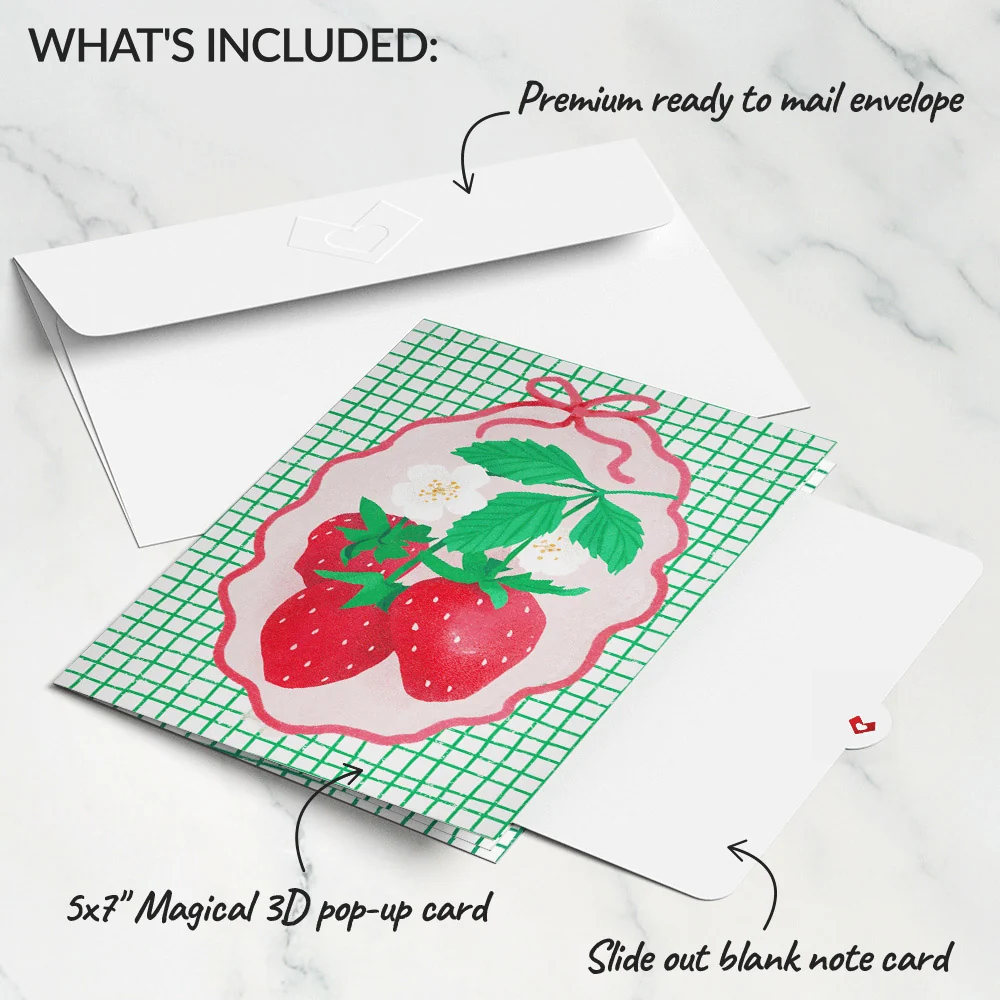 Lovepop Sweet Strawberry Patch Pop-Up Card - Image 5