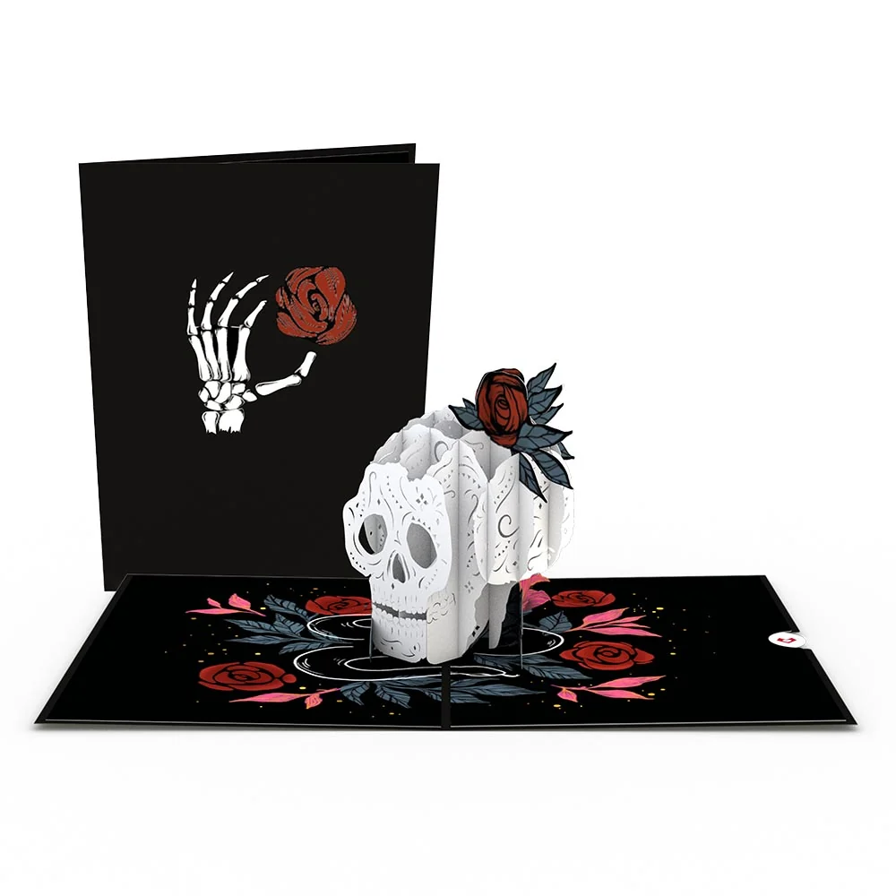 Lovepop Rose Skull Pop-Up Card