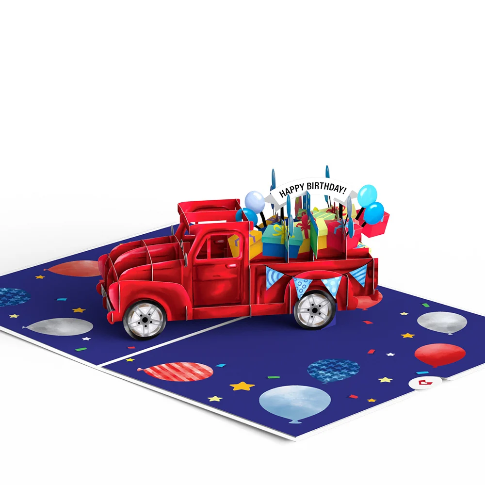 Lovepop Truckloads of Birthday Wishes Pop-Up Card Toy - Image 3