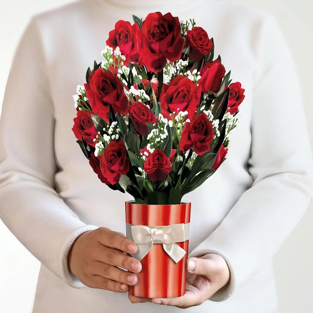 Lovepop Romantic Red Roses Bouquet
