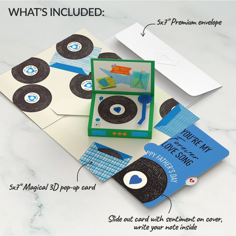 Lovepop It Had to Be You Father’s Day Music and Lights Pop-Up Card and Sentiment Set Cream - Image 2