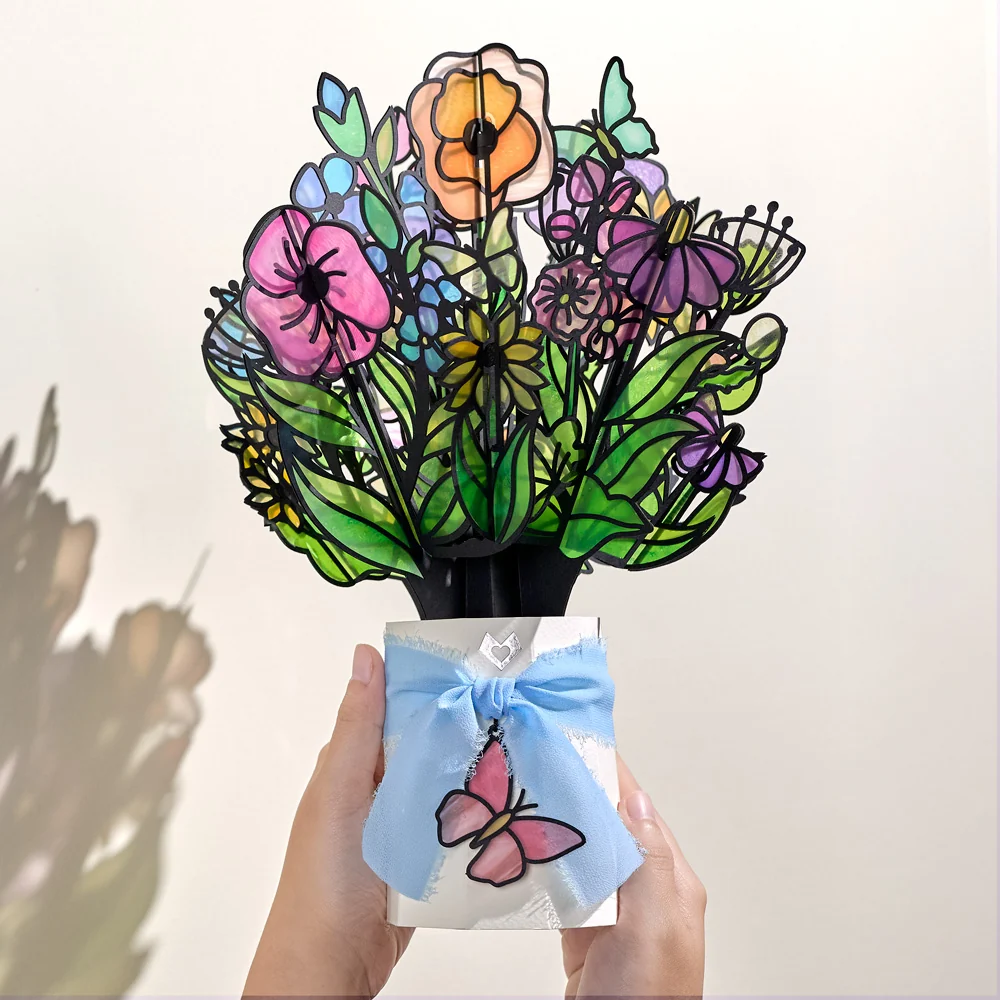Lovepop Floral Mom Suncatcher Card & Bouquet Bundle - Image 7
