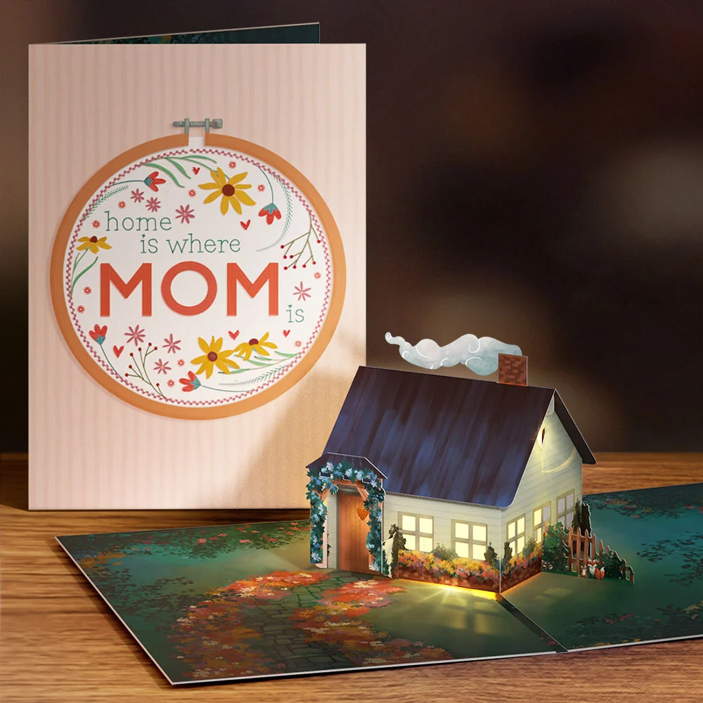 Lovepop Home Is Where Mom Is Light-Up Pop-Up Card