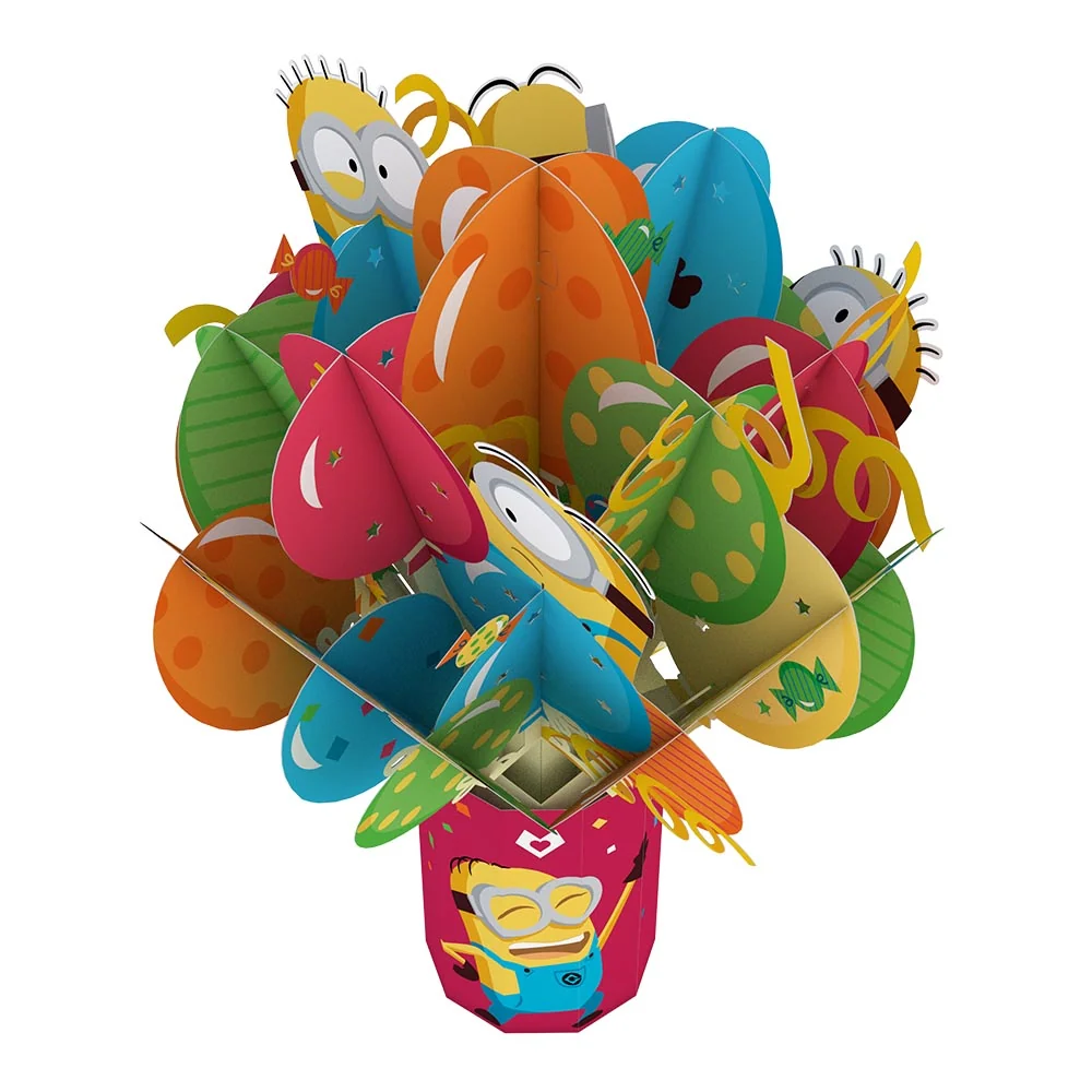 Lovepop Despicable Me Minions Birthday Balloon Bouquet Vase - Image 4