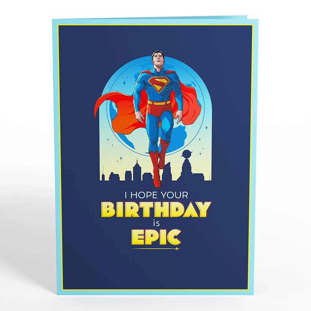 Lovepop Superman and Krypto Epic Birthday Pop-Up Card - Image 4