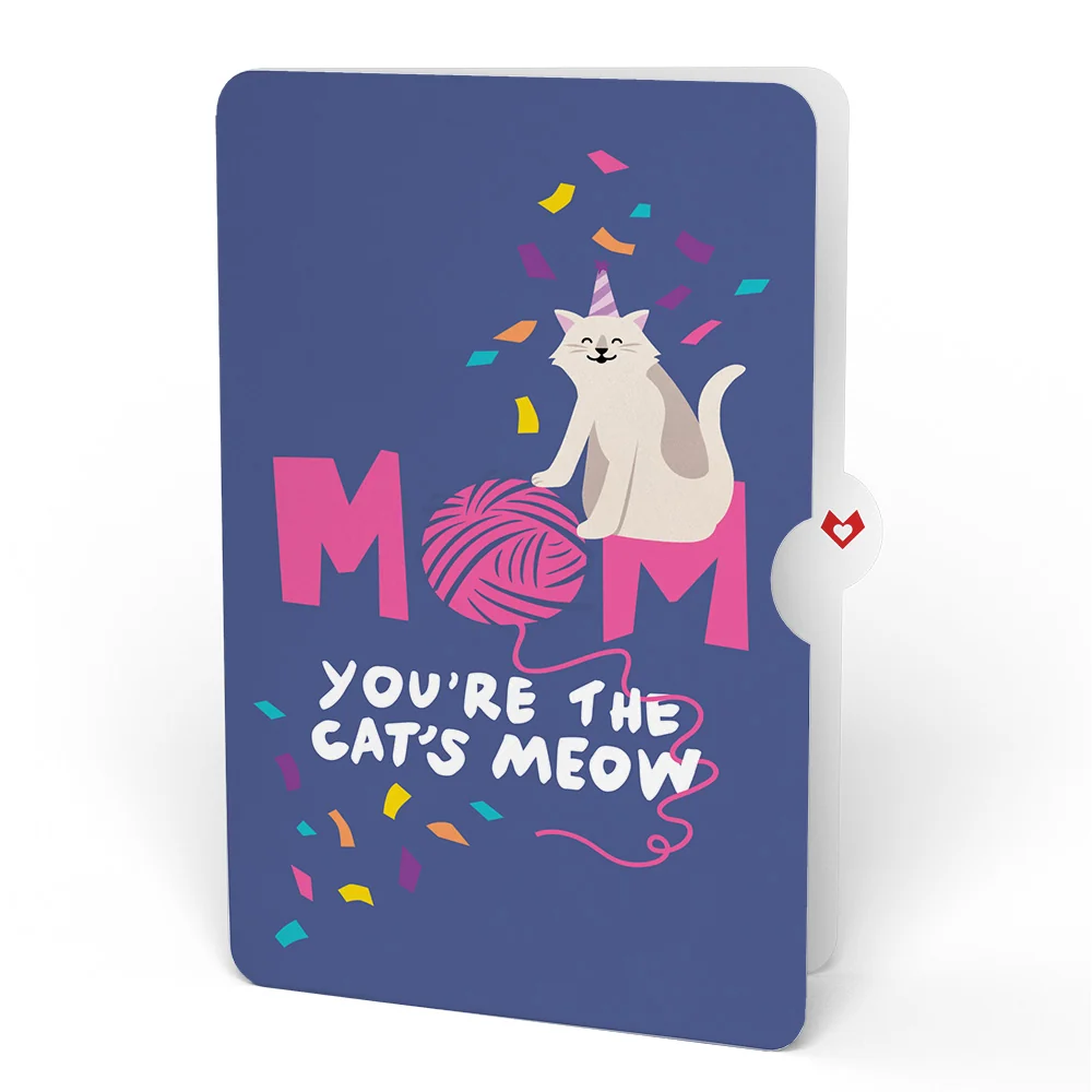 Lovepop Purr-fect Cat Birthday Bouquet and Sentiment Set for Mom Vase - Image 4