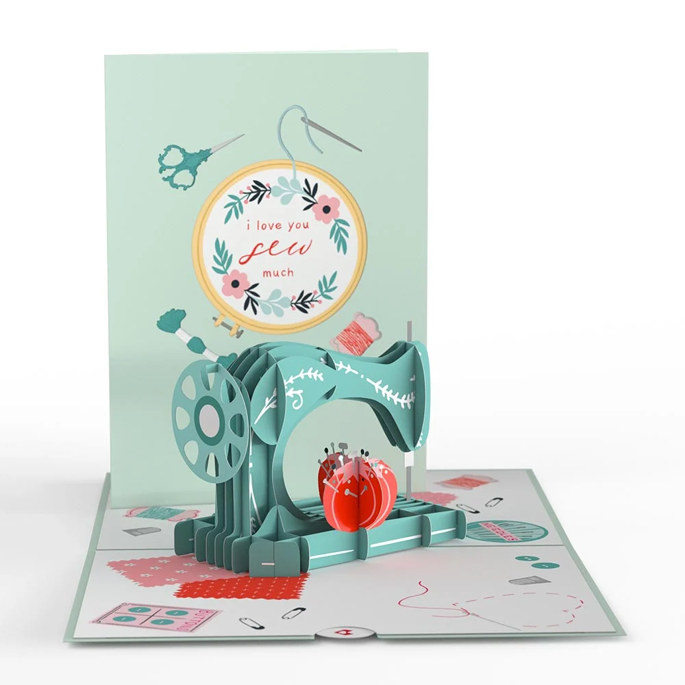 Lovepop Love You Sew Much Pop-Up Card