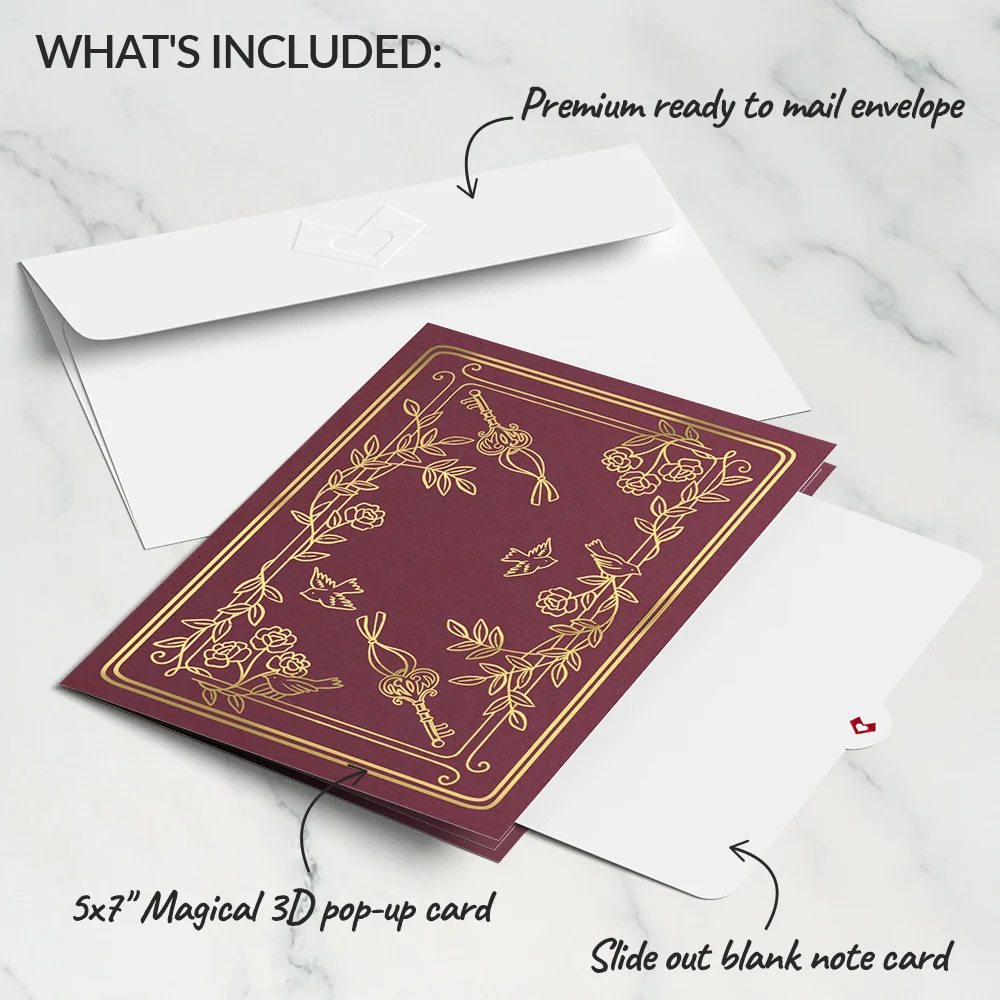 Lovepop Heart Lock and Key Pop-Up Card - Image 5