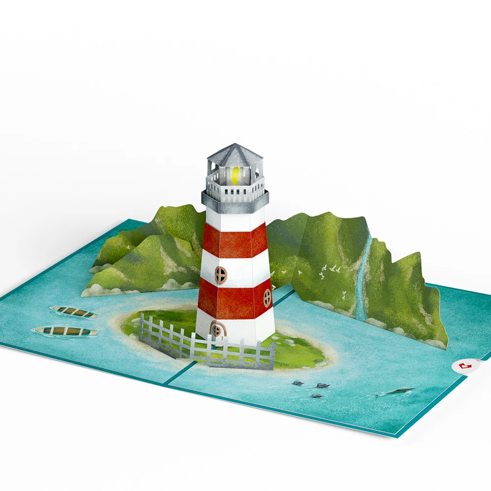 Lovepop Coastal Lighthouse Pop-Up Card - Image 3