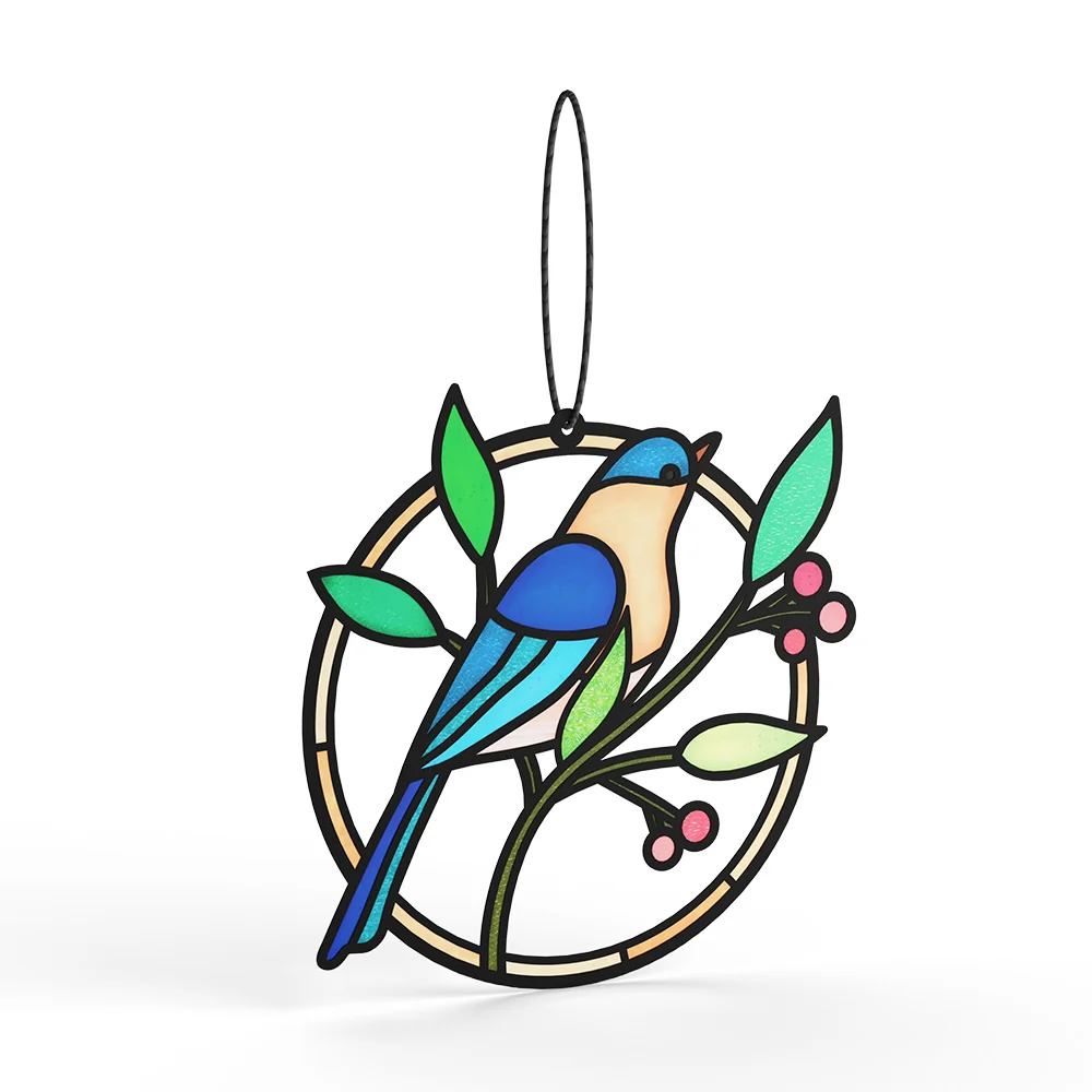 Lovepop Wishing You Peace Bluebird Suncatcher Card - Image 3
